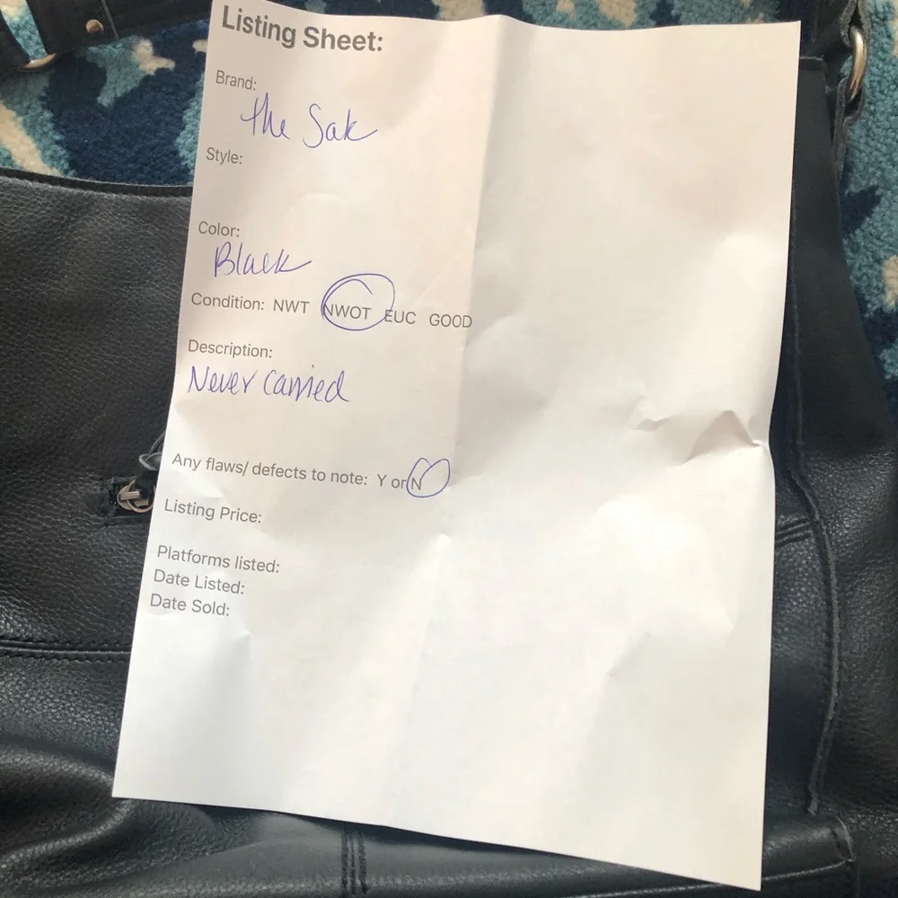 NWOT! The Sack Briar Leather Crossbody! - Picture 6 of 7